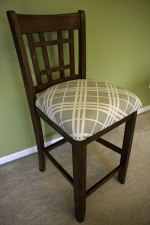 chair with green seat