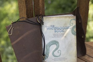 First page in a leather-bound journal