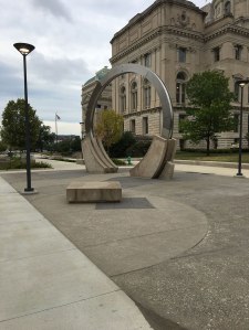 sculpture and building