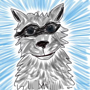 digital drawing of a dog