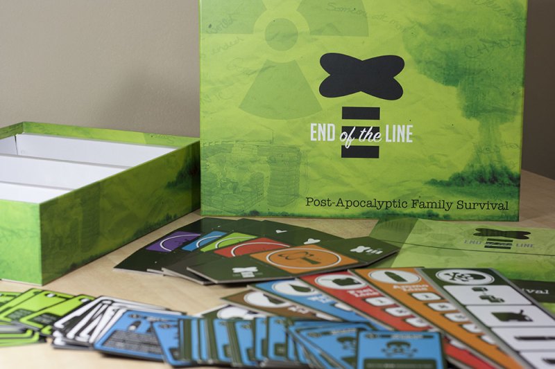 close up of End of the Line board game