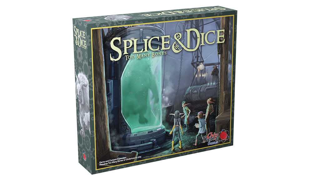 3D rendering of box for Splice & Dice, a Too Many Bones expansion