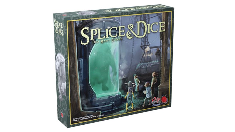 3D rendering of box for Splice & Dice, a Too Many Bones expansion